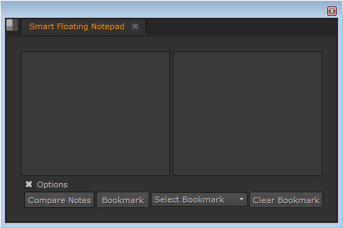 smart floating notepad panel