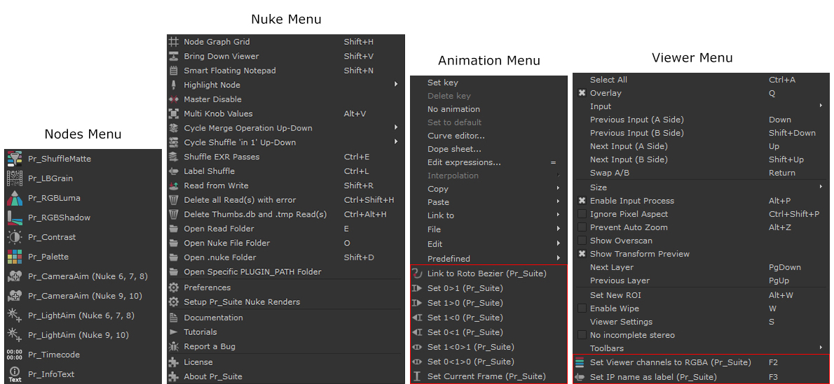 pr suite v1 1 menus