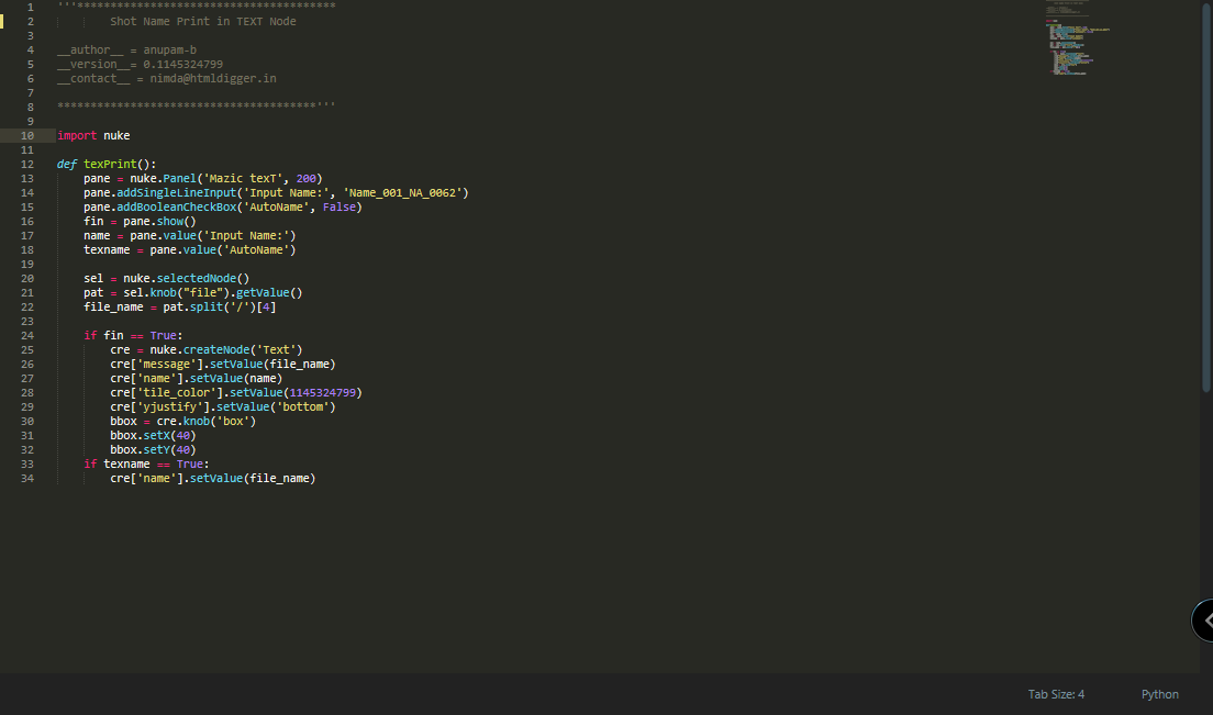 Script over
