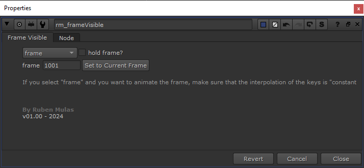 rm frameVisible