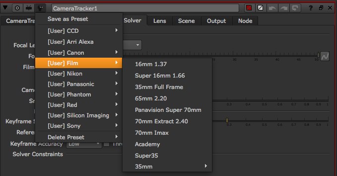 cameraTrackerPreset