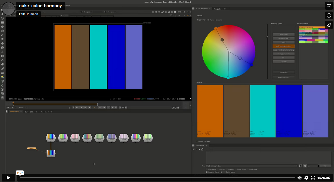 nuke color harmony