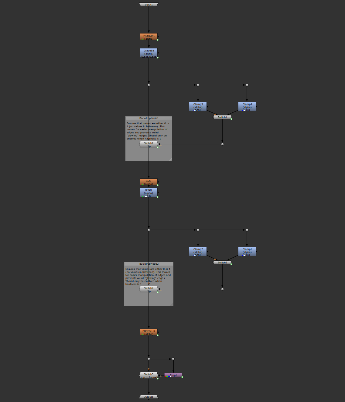 alphaBender v1.0 nodegraph