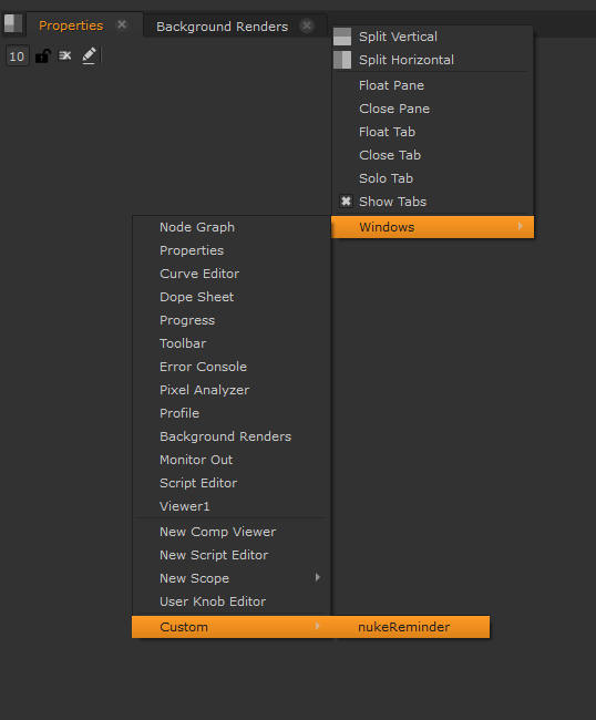Nuke Reminder Panel