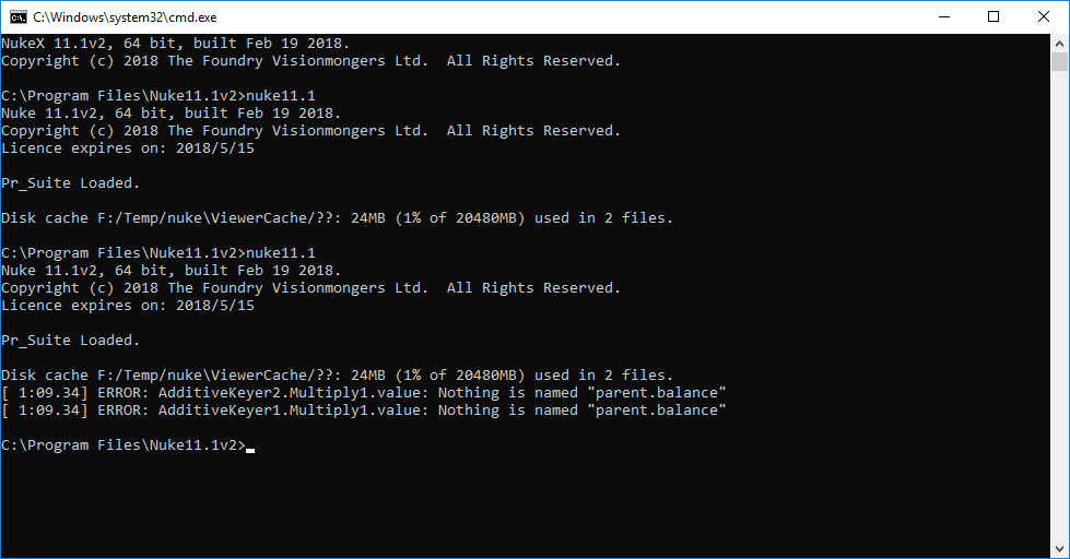 nuke cmdTerminal