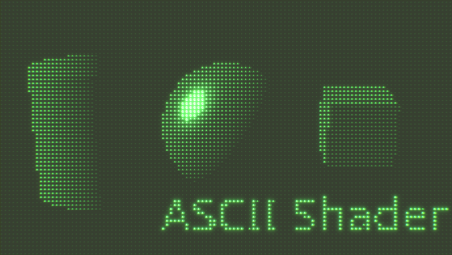 ASCII Shader Example 1