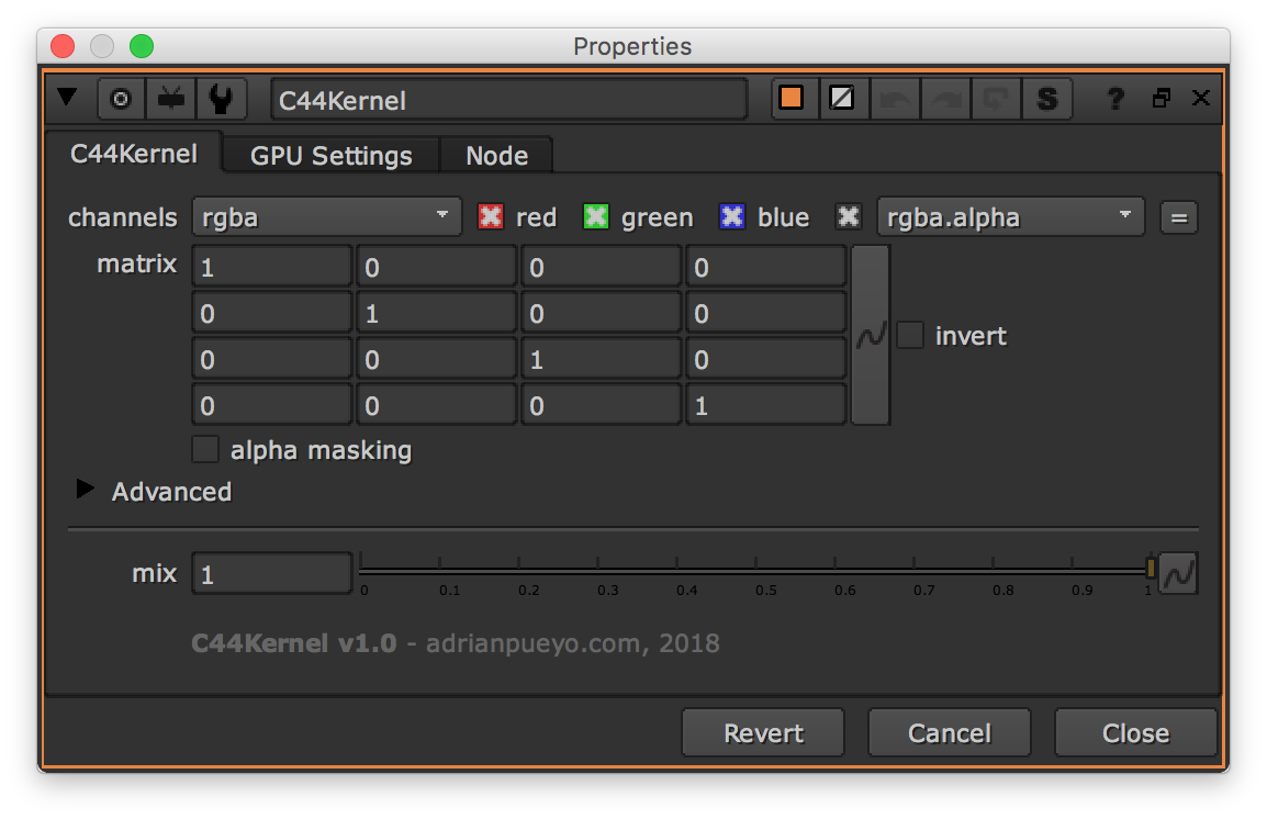 c44kernel properties
