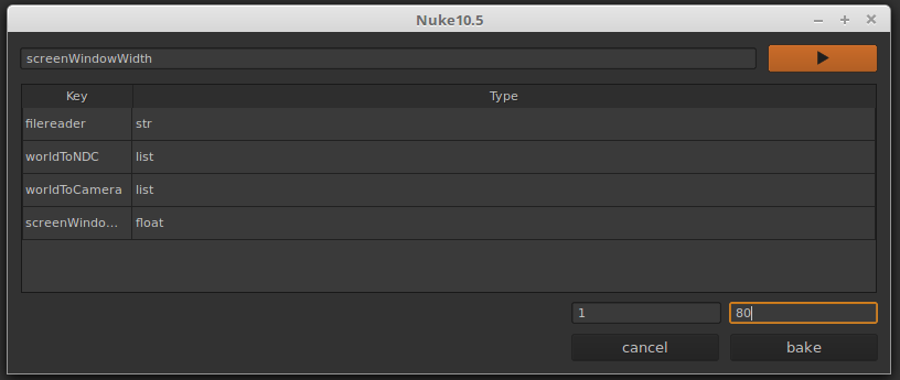 bake metadata pop up