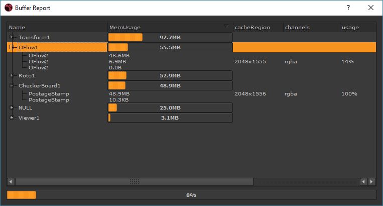 buffer report screenshot