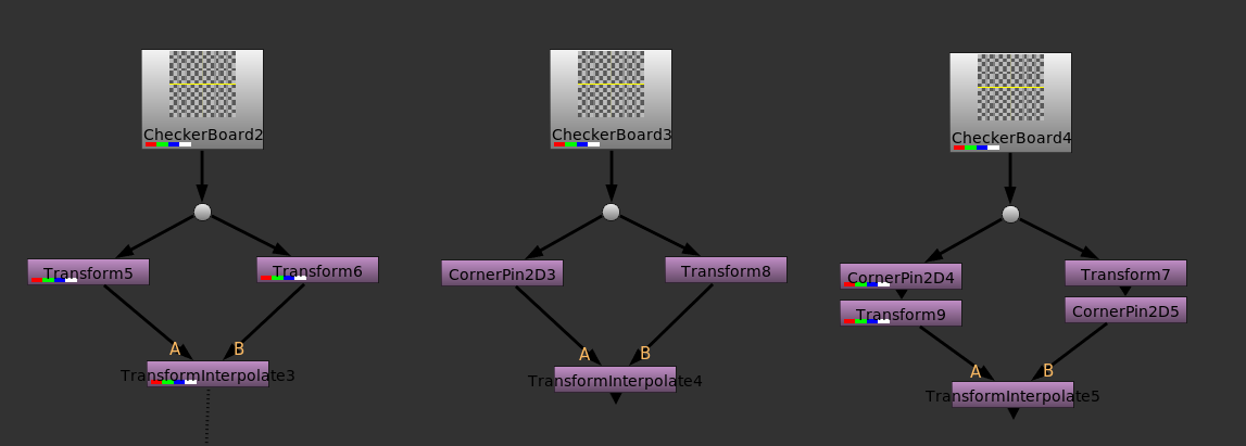 TransformInterpolate combinations