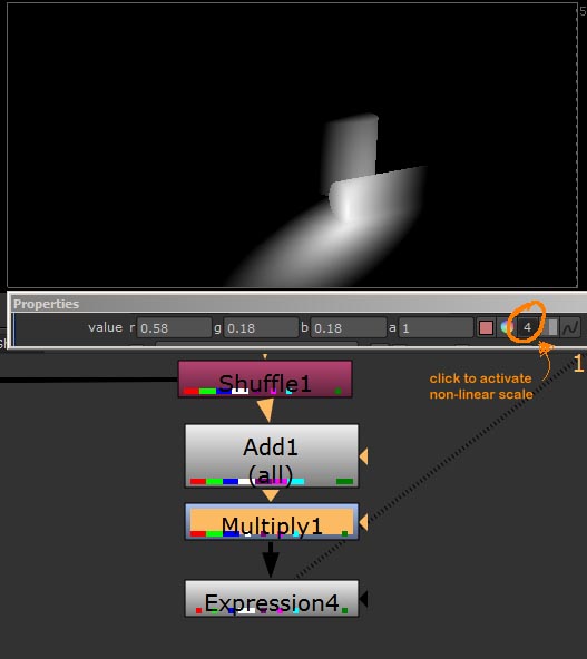 334 p matte non linear scale