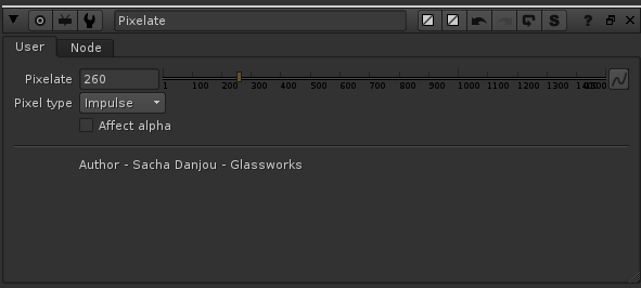 SD Pixelate interface